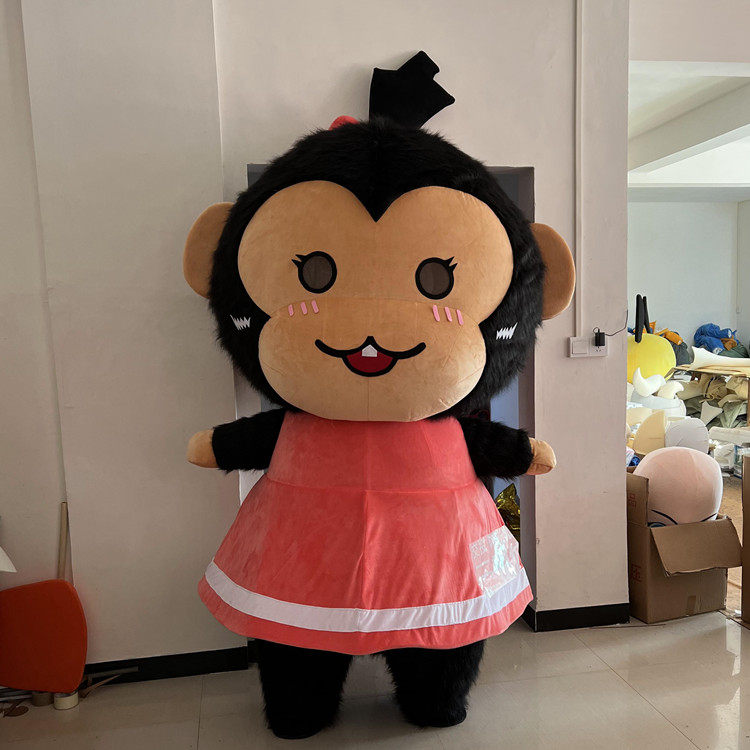 定做充气毛绒行走小猴子猩猩表演演出巡演卡通人偶布偶装扮衣服装