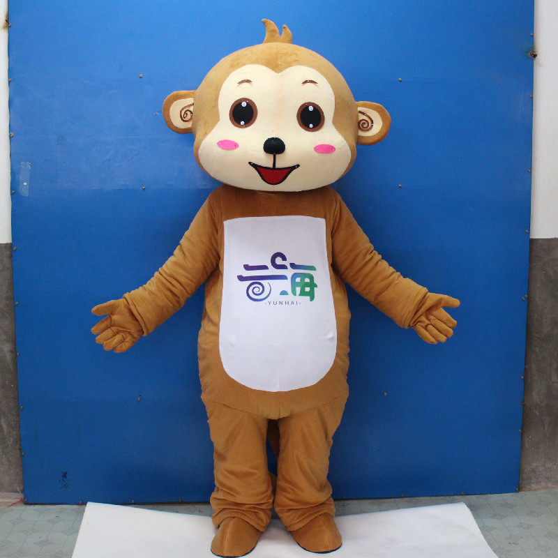 定制动漫动画舞台小猴子金丝猴猕猴毛绒演出巡演卡通人偶布偶装扮