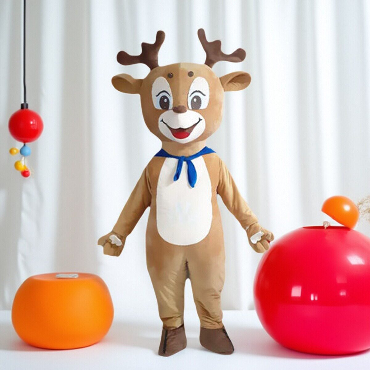 定制动漫小鹿表演道具梅花鹿人穿公鹿棕鹿巡演出卡通人偶服装装扮