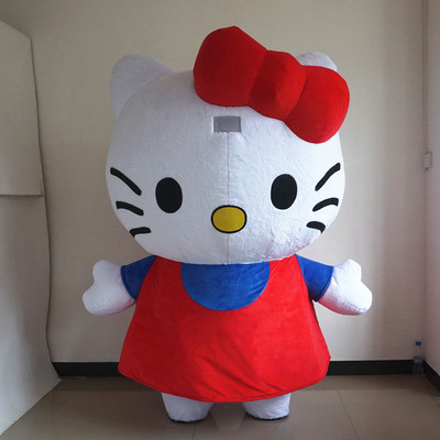 定制动漫充气人穿红裙