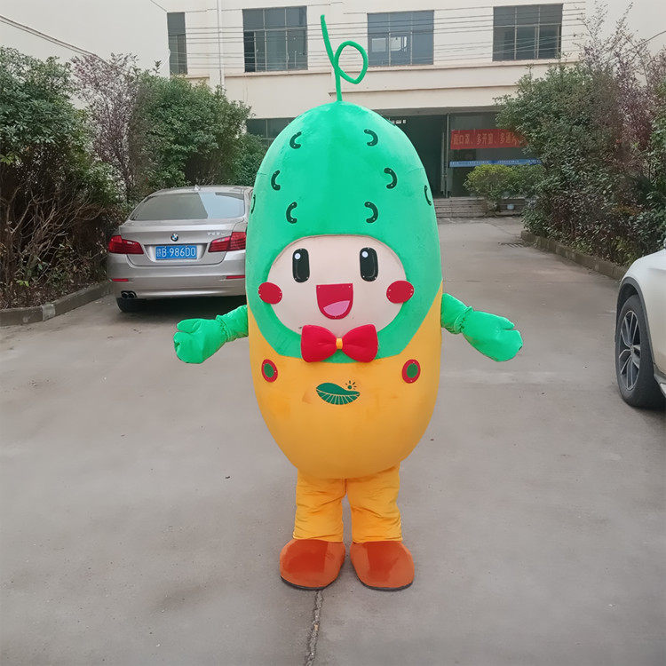 定做动漫水果蔬菜表演西瓜菜瓜黄瓜毛绒卡通人偶衣服装巡演服布偶