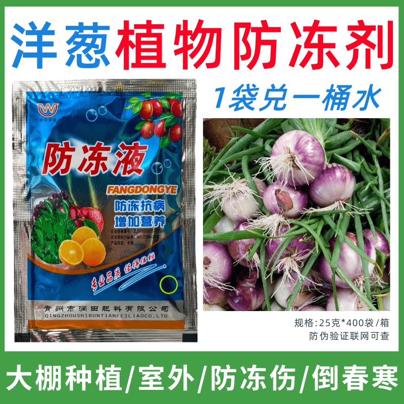 洋葱专用防冻剂植物防冻剂防冻抗寒增产叶面肥蔬菜果树预防倒春寒