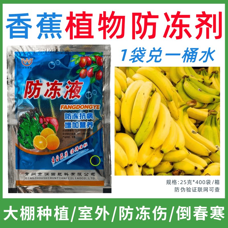 香蕉专用防冻剂植物防冻剂防冻抗寒增产叶面肥蔬菜果树预防倒春寒