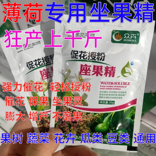 薄荷授粉坐果精坐果灵营养叶面肥果树蔬菜通用催花保花保果防落素
