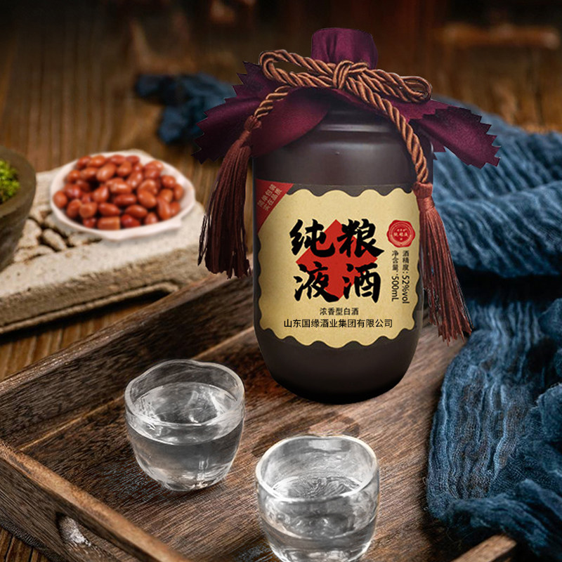 将军井纯粮液52度500ml*6瓶整箱装 白酒高度浓香型粮食酒聚宴请坛