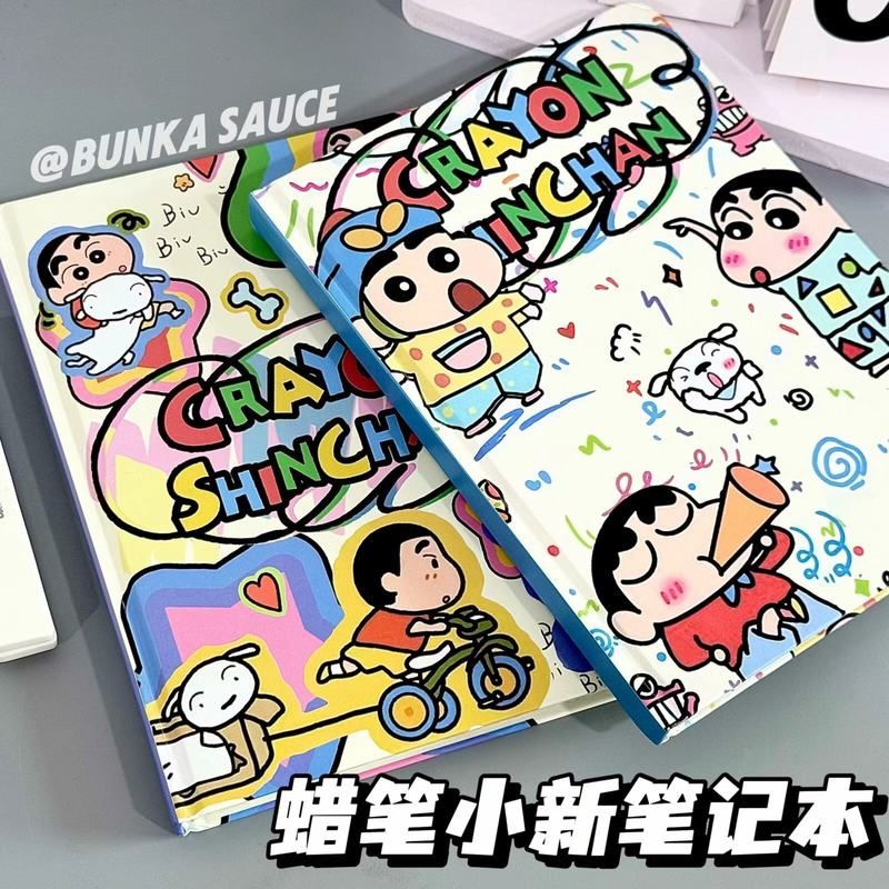 蜡笔小新手A5硬壳手账本全彩绘