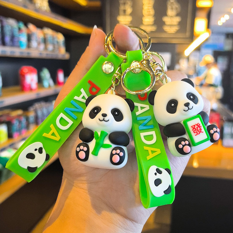 熊猫玩偶小挂件文创小礼品伴手礼钥匙扣送老外成都纪念品带包装图片