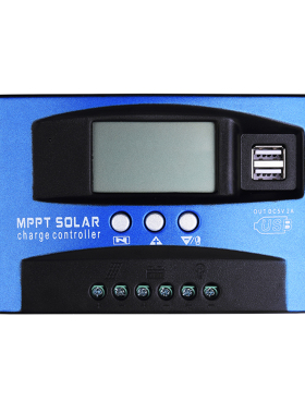 MPPT太阳能控制器30A100A全自动充放电通用接12v24V48V光伏板