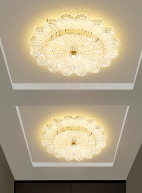 2025现代简约过道走廊灯入户玄关灯led创意明装筒射灯吸顶灯新款