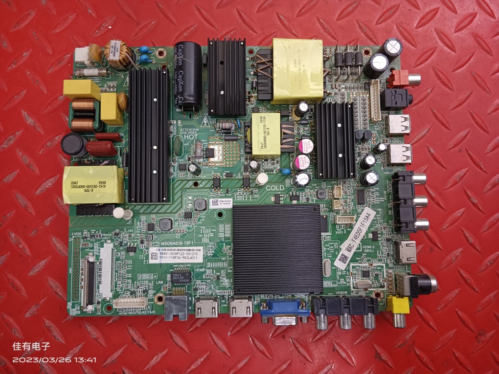 原装飞利浦55PUF6092/T3 主板MSD6A638-T8F1 LG屏K550WDC2电路板