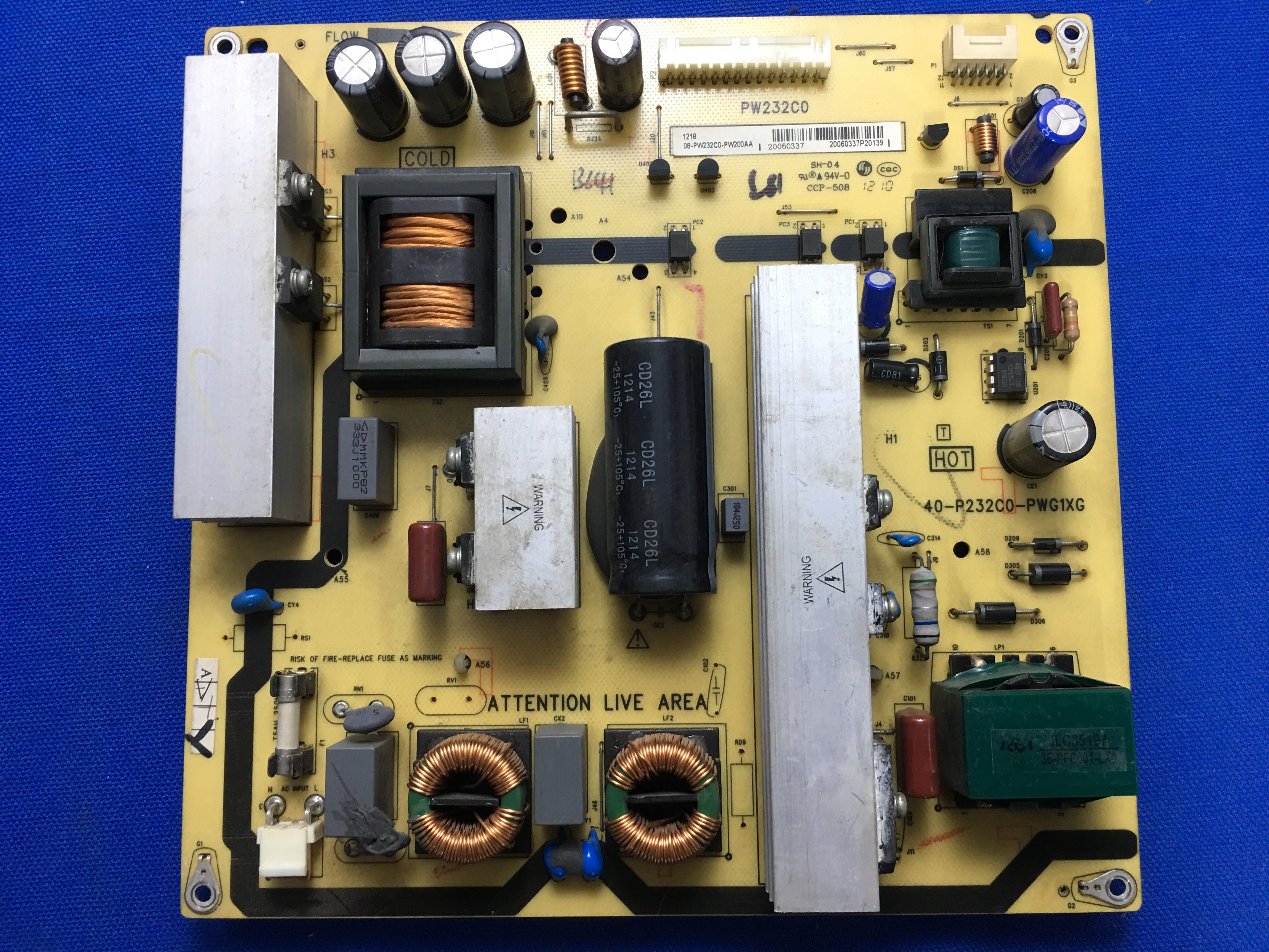 原装 东芝40TA1CH 40E100CJ液晶电视配件电源板40-P232C0-PWG1XG