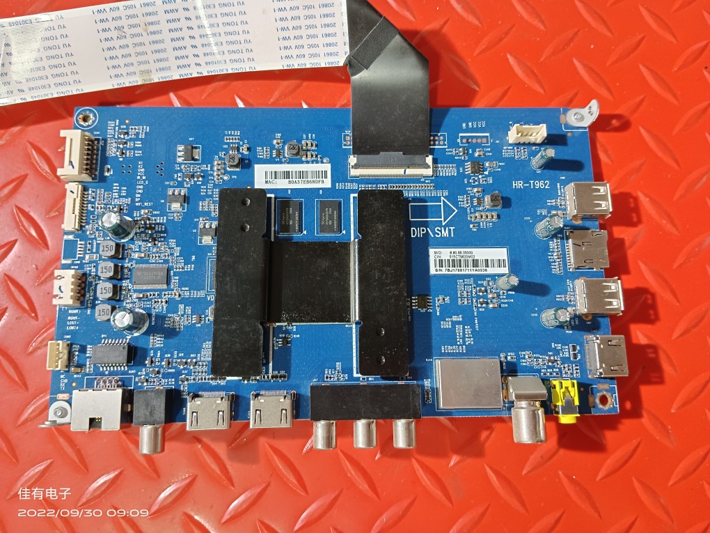 原装海尔LS55A51主板HR-T962 0091802191 V1.6屏LC546PU1L01