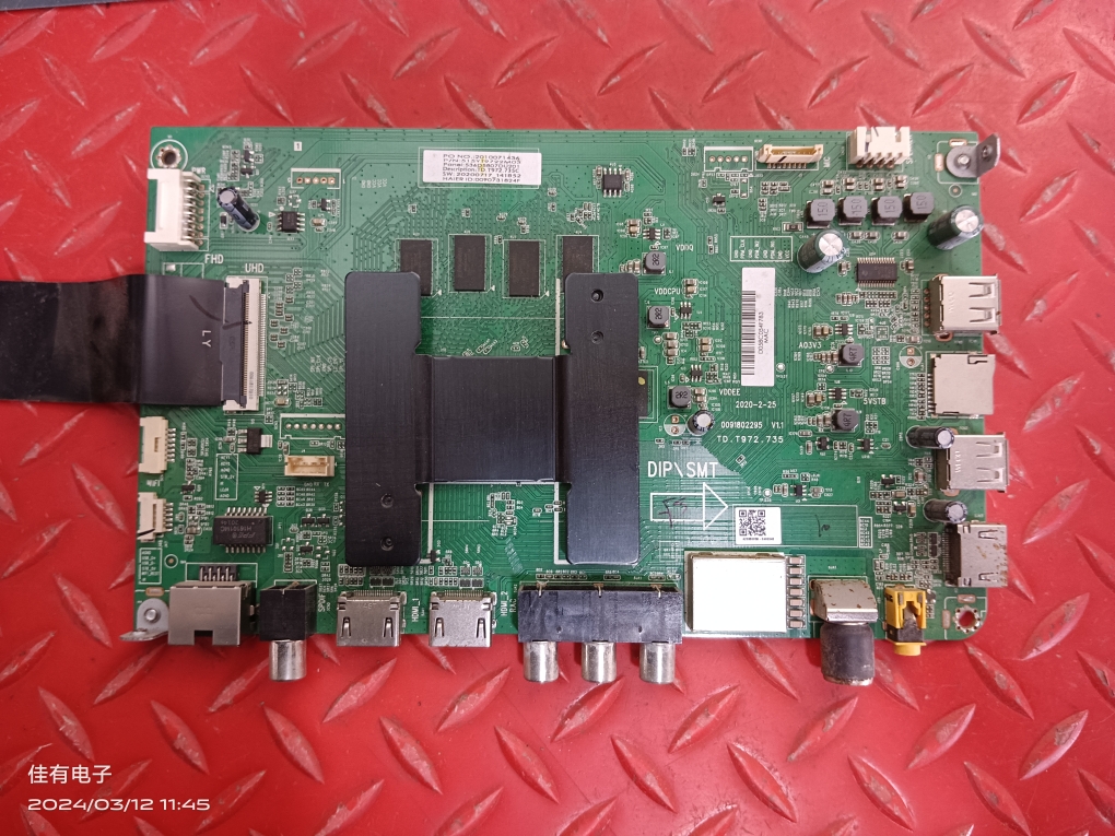 原装海尔 58U2 液晶电视主板0091802295 V1.1屏CC580PV7D