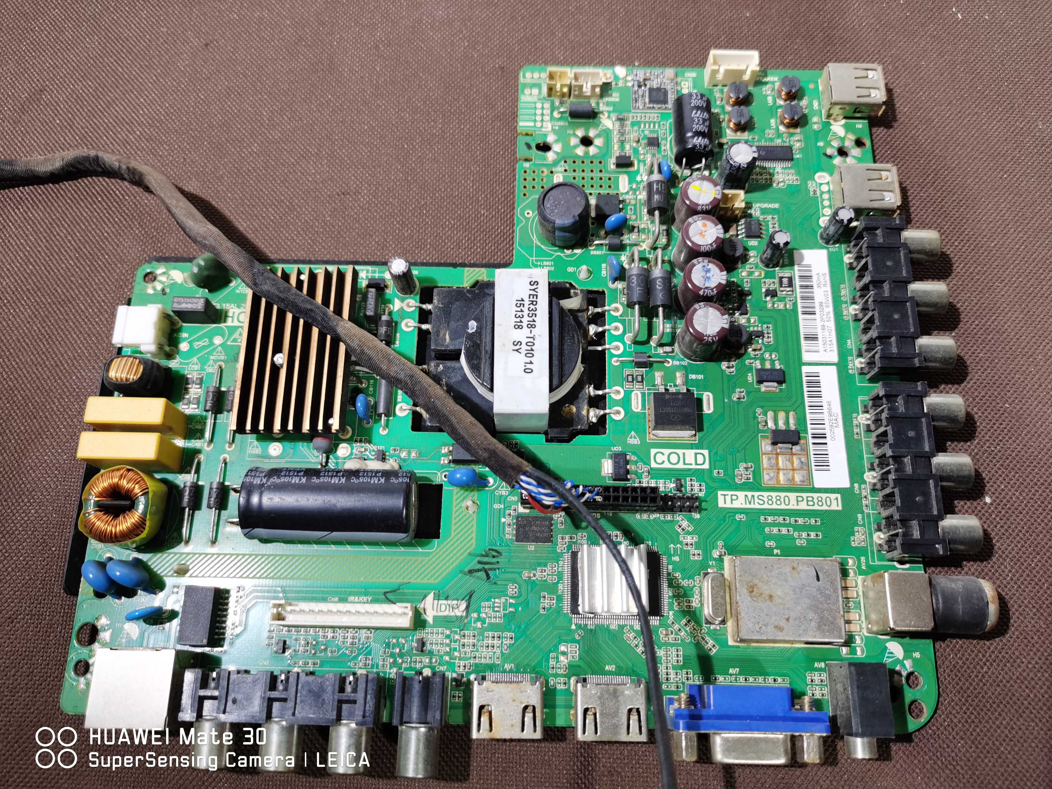 原装康佳LED32G100 液晶电视电源电路板主板TP. MS880.PB801 2741