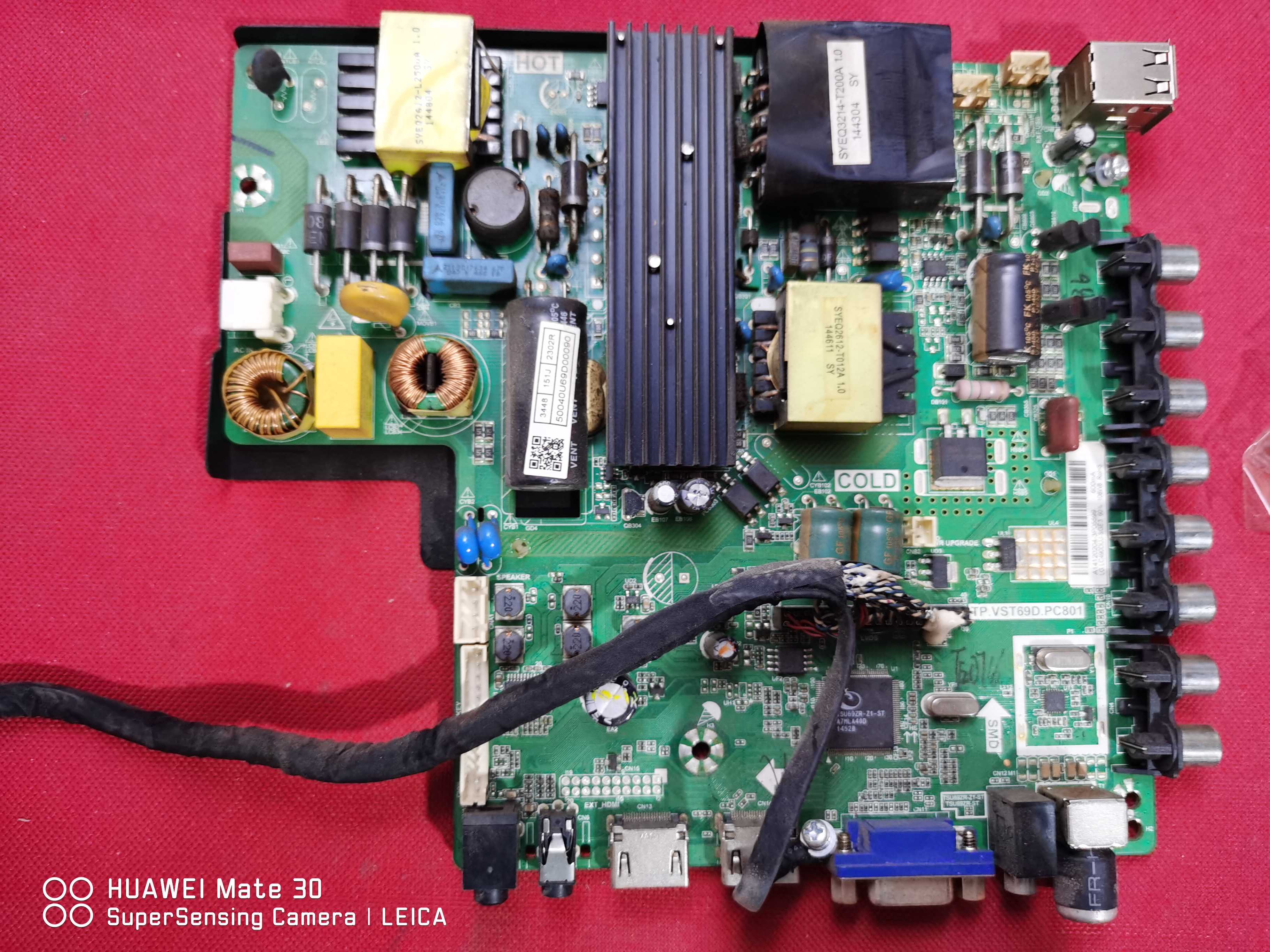 原装先锋LED-49B600主板TP.VST69D.PC801配屏LC490DUJ-SGE3送屏线