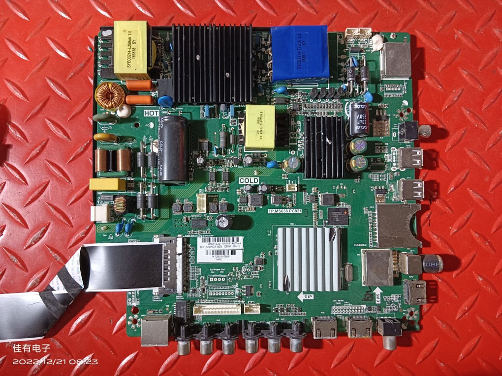 飞利浦55PUF6201\T3 三合一网络主板TP.MS638.PC821屏BOEI550WQ1