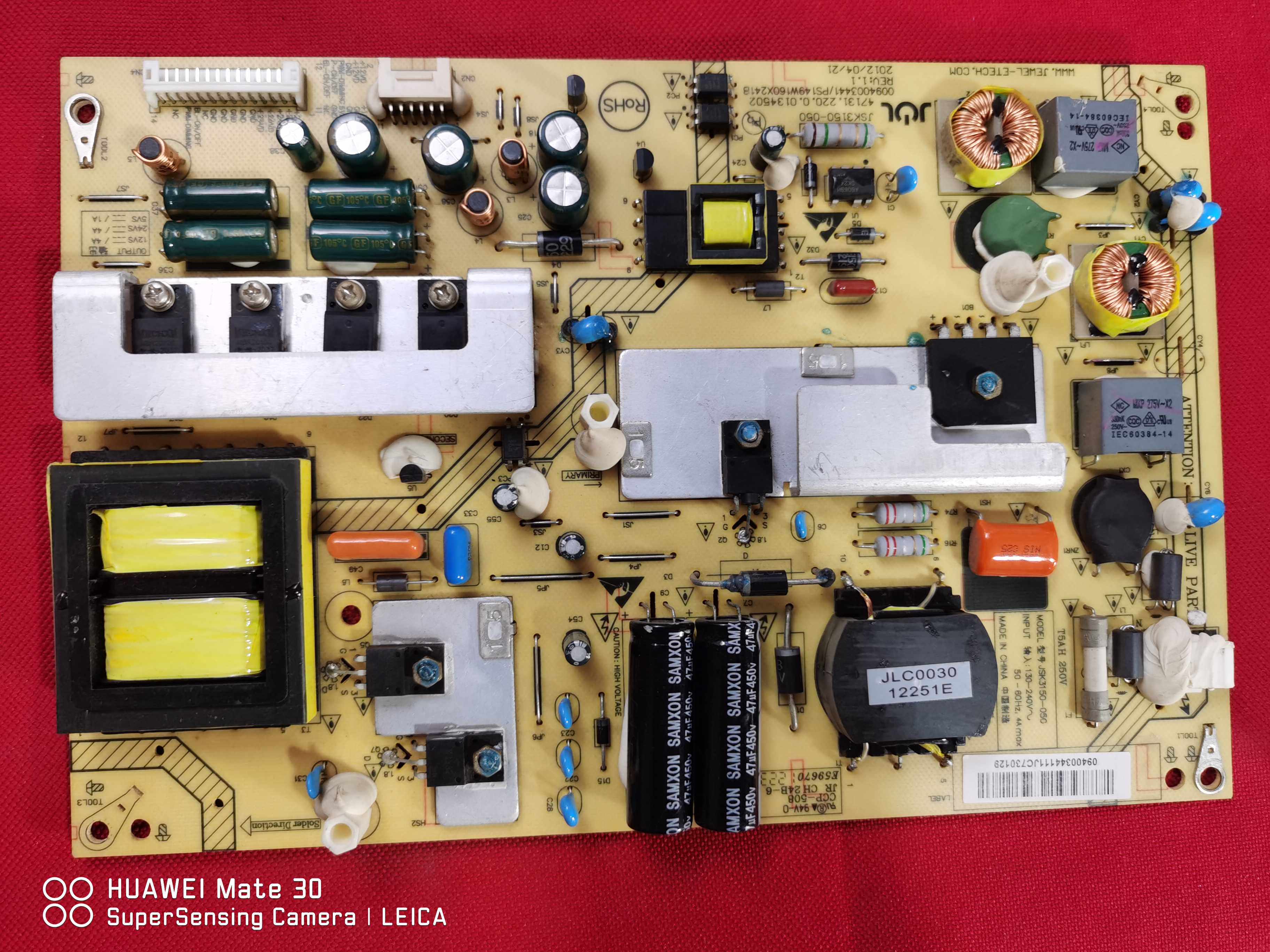 原装海尔LE43A700K液晶电视配件电源板JSK3150-050 0094003441 - 实物图