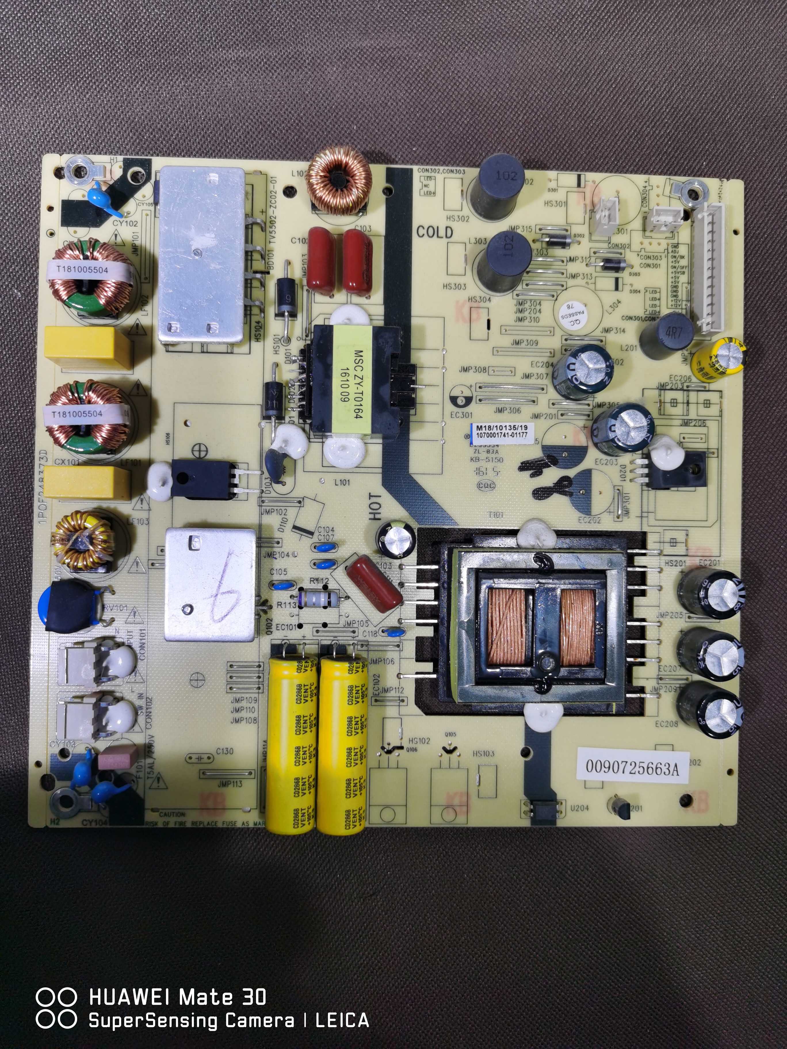 原装海尔MOOKA 48K5 电源板TV5502-ZC02-01 0090725663A