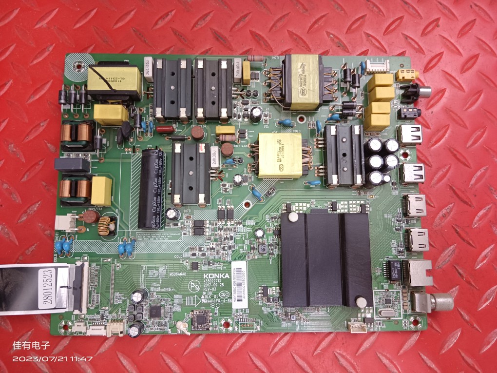 原装康佳LED55UC3液晶电视主板35022713屏1600YT 72001600YT