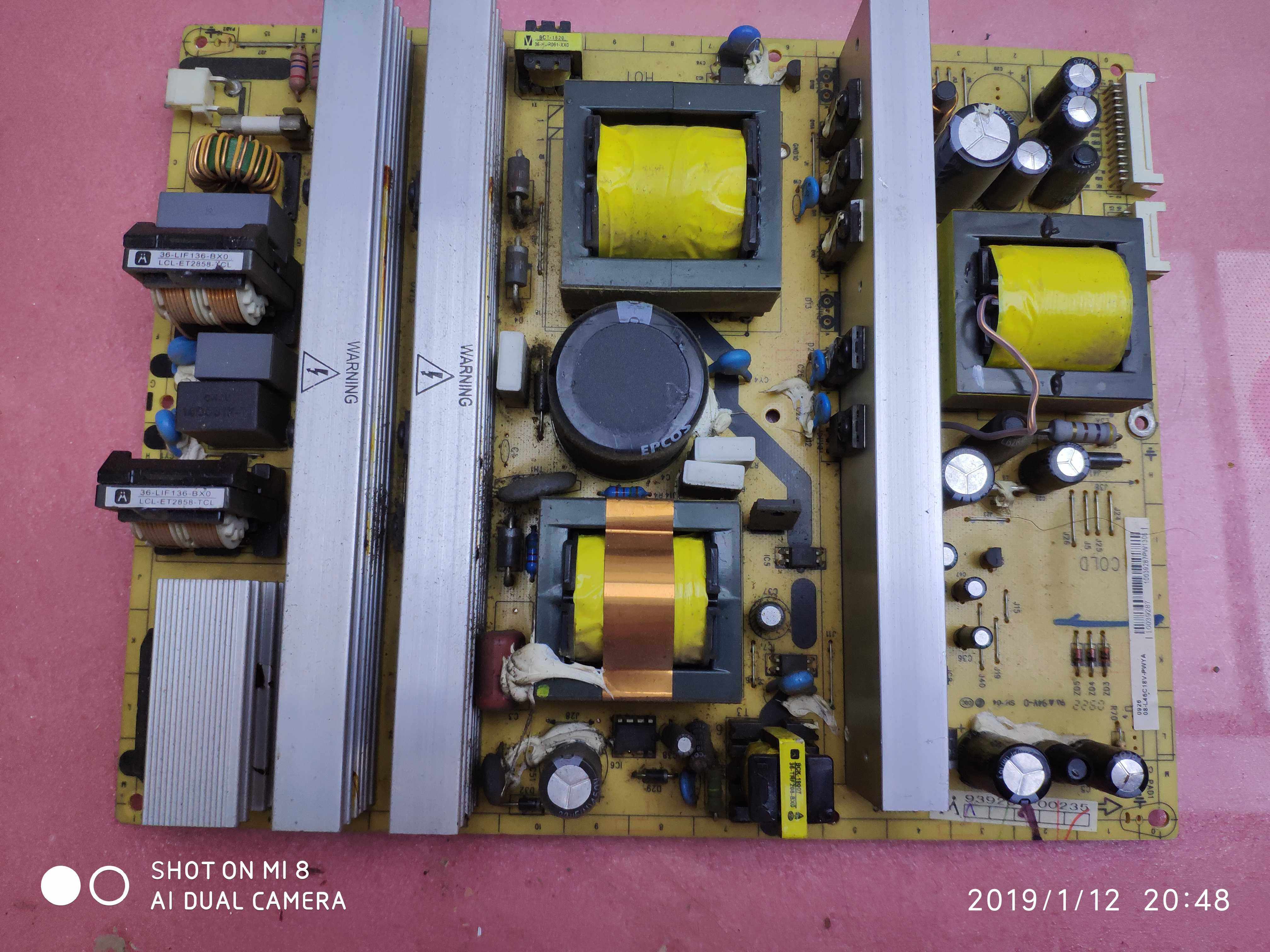 高口原装TCL L52E9FE/46寸电源板40-PWL46C-PWH1XG 08-L46C18V-PW
