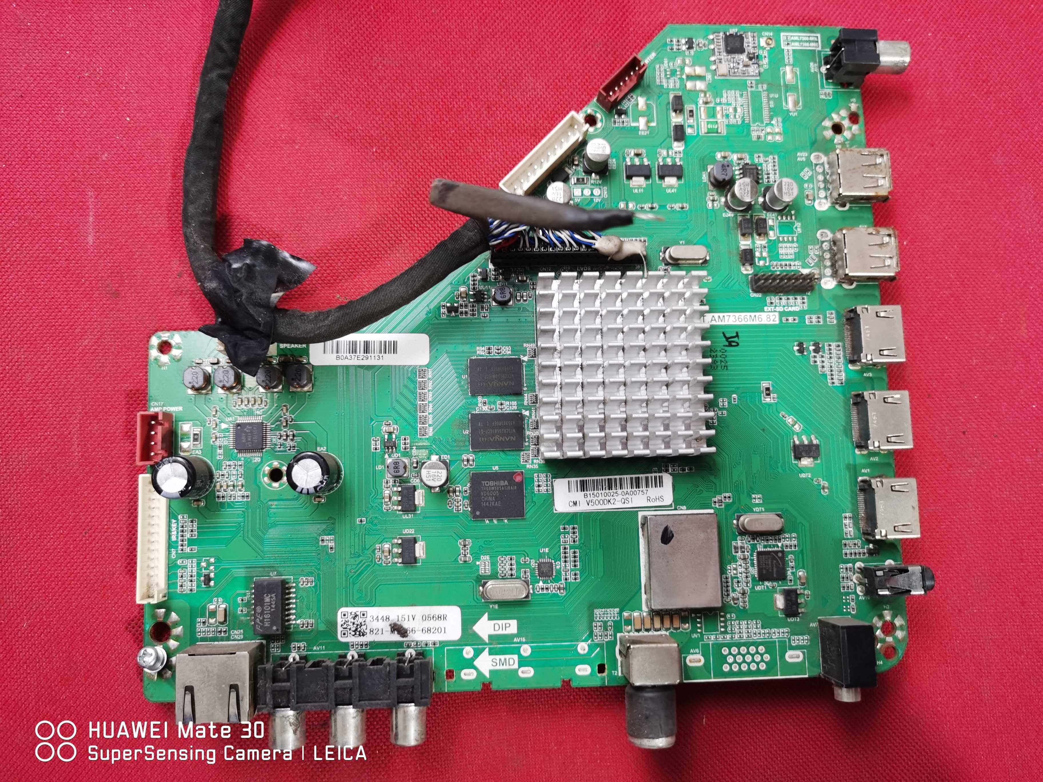 原装海尔LE50B3500W液晶电视主板T.AM7366M6.82配屏V500DK2-PS1