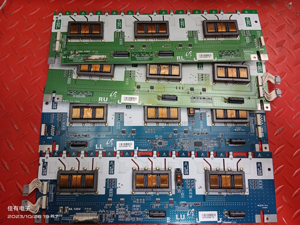  TCL L52M71F高压板SSI520WA24 REV 0.3 RL LL LU RU一套