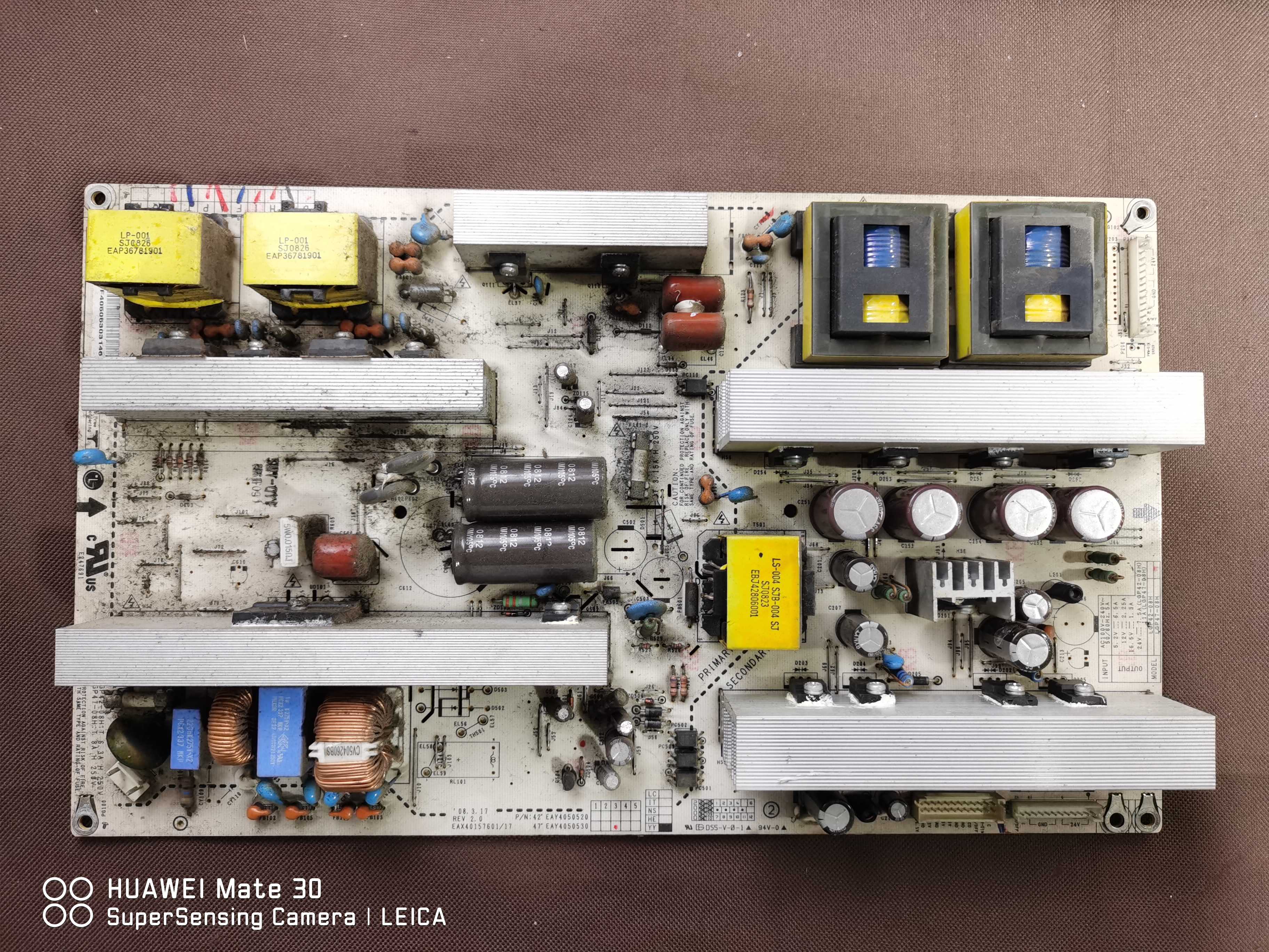 LG原装 47G70FD-CB  电源板 EAX40157601/17   现货  实物图