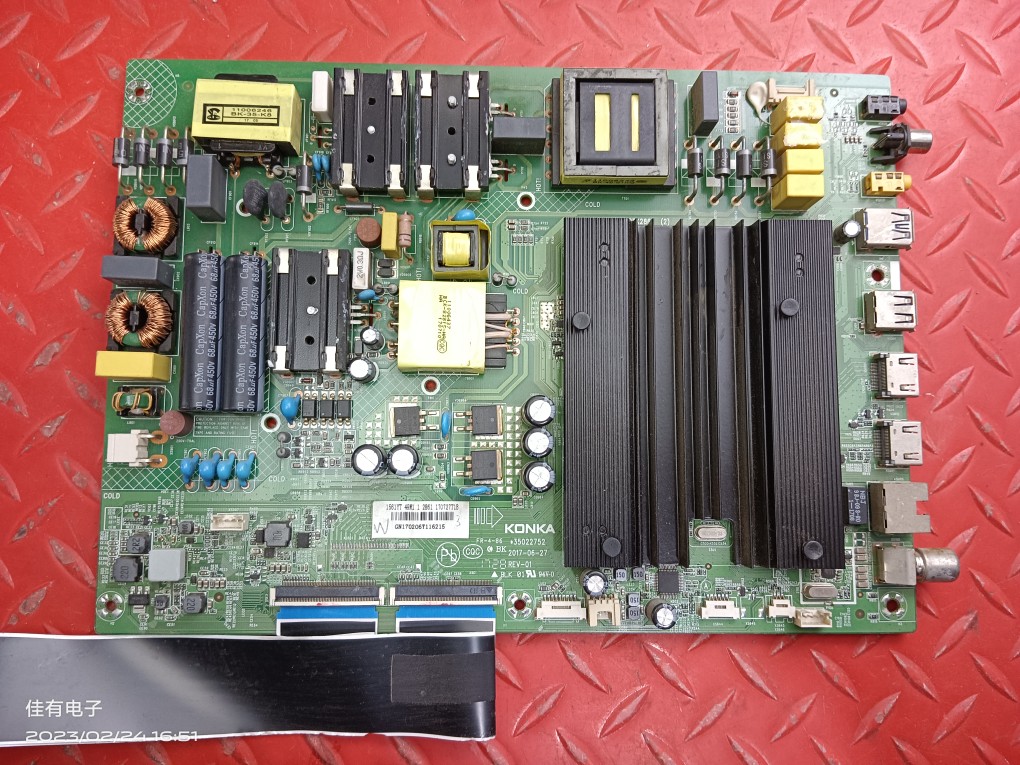 原装康佳LED49M1驱动板主板35022752屏1561YT 72001561YT