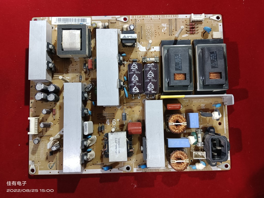 三星LA46C550J1F LA46C630K1F电源板I46F1_ASM BN44-00341A
