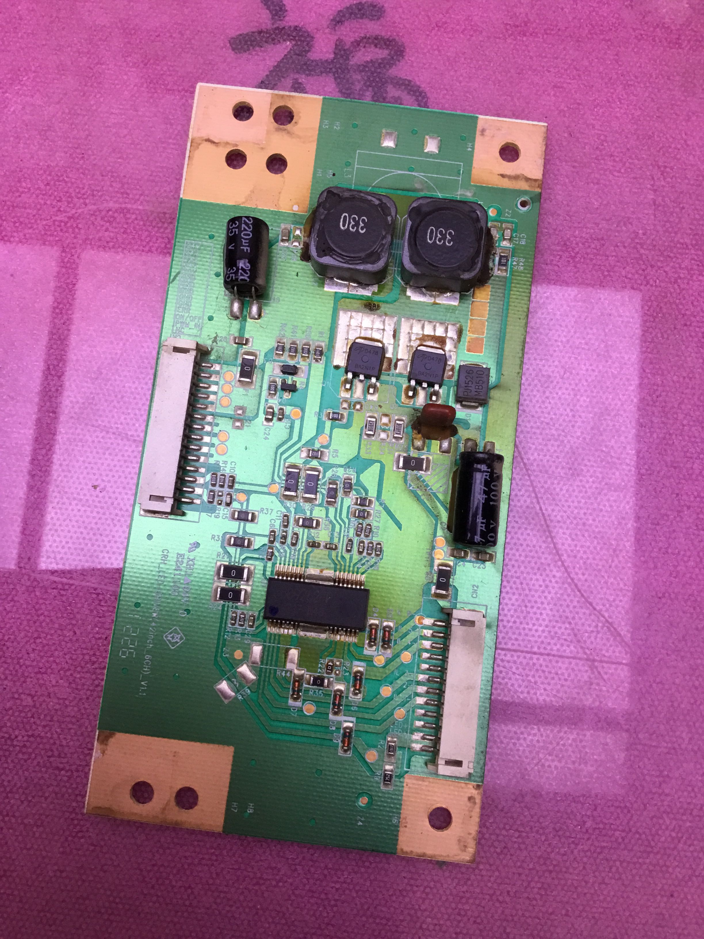 海尔电视LE39A90W/70恒流板CRH_LED-DRIVER(42inch-6ch)-V1.1 - 实物图