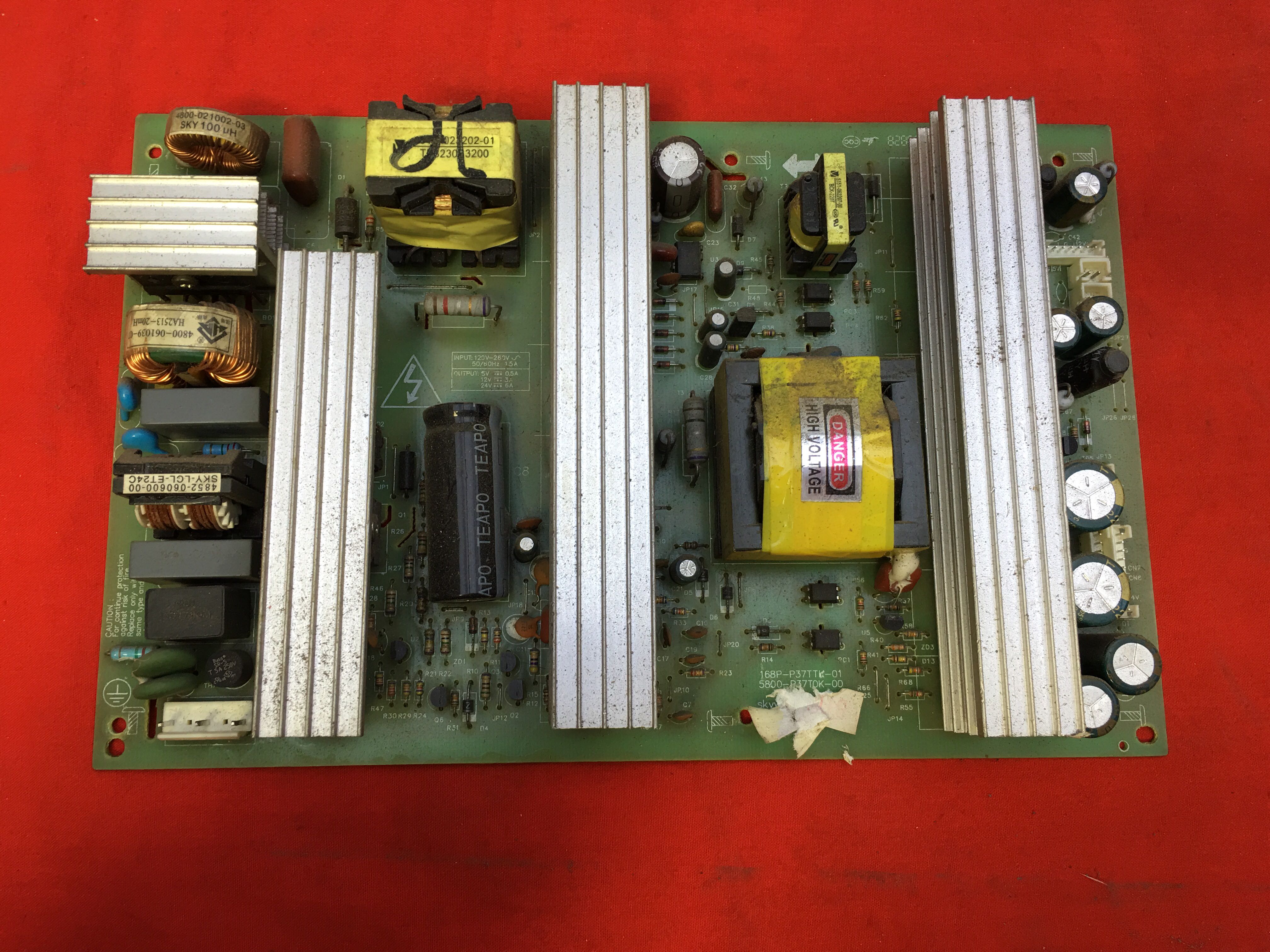 原装创维37L02RM液晶电视高压供电板电源板5800-P37T0K-0010实拍
