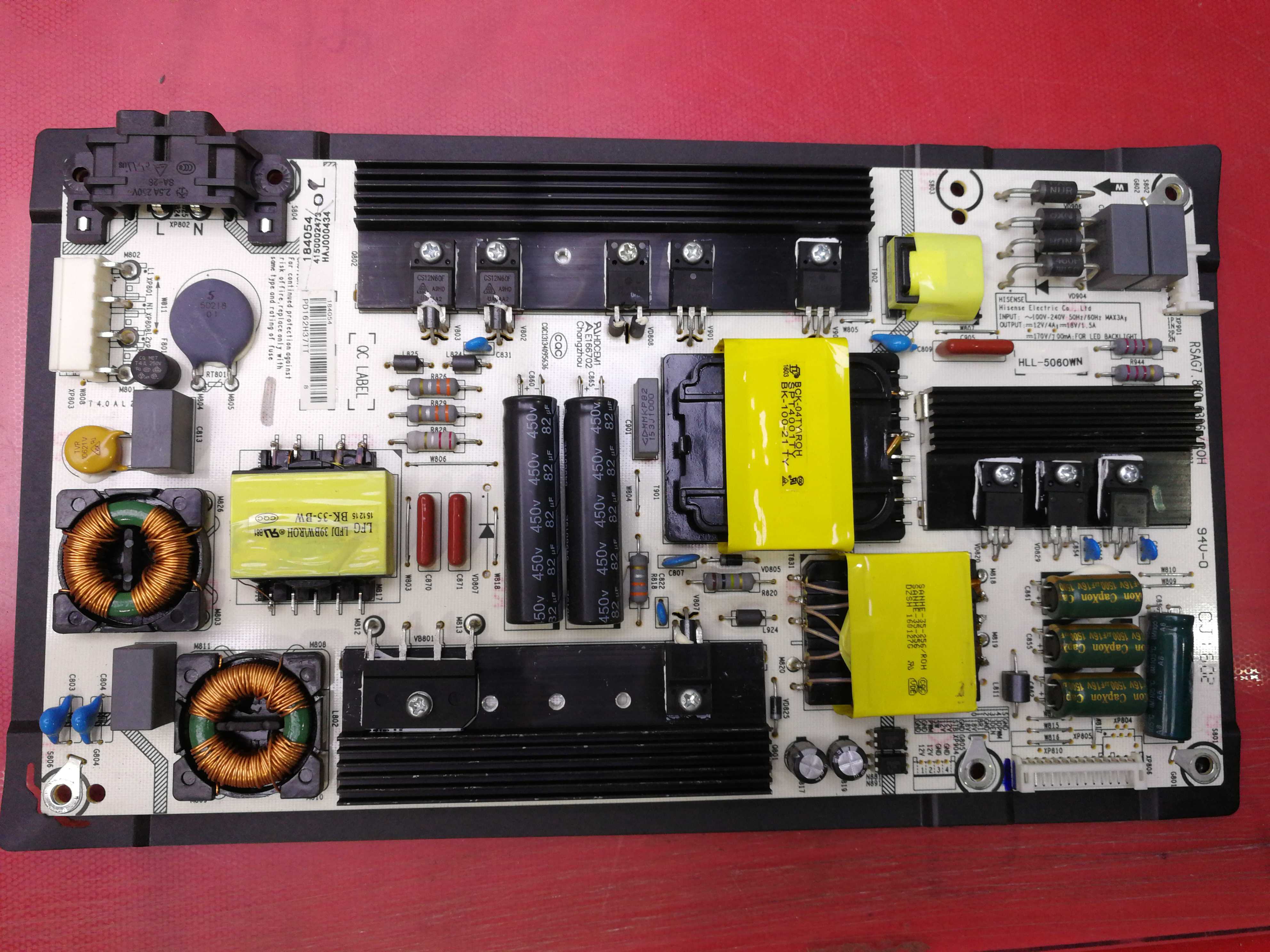 4针原装海信LED55EC290N LED55EC520UA电源板RSAG7.820.6396/ROH