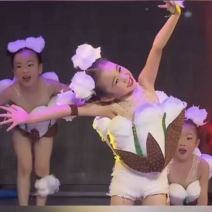 六一儿童棉花姑娘舞蹈服卡通男女款棉花宝宝演出服幼儿喜庆表演服