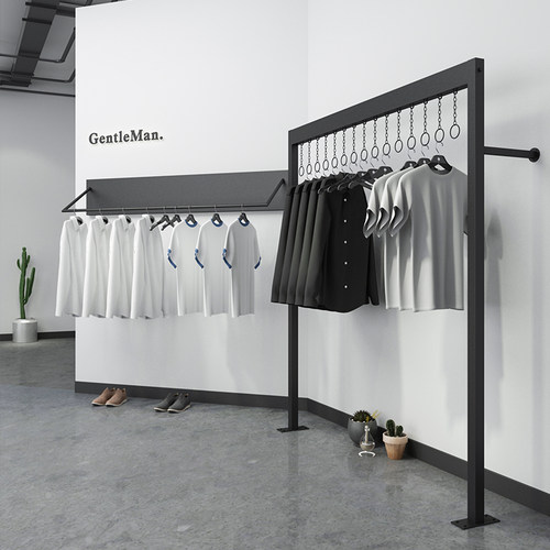 时尚简约铁艺服装架男女展示架