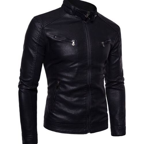 Men'sLeatherJackCual