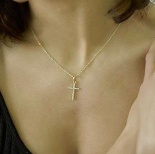 Cross Pendant Necklace Creative Simple Female necklaces项链