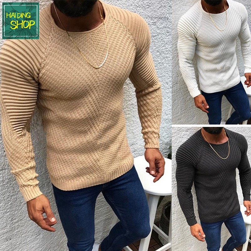 NeW Autum meN's loNg-sleeved kNitWeAR 男士针织衫毛衣白色灰色