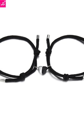 girl Bracelet black hand rope Lovers 1 pair Hand catenary