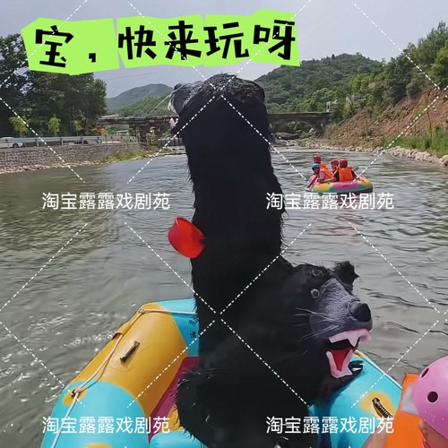 黑熊演出服网红熊卡通人偶服装玩偶熊服装人穿熊玩偶舞台影视道具
