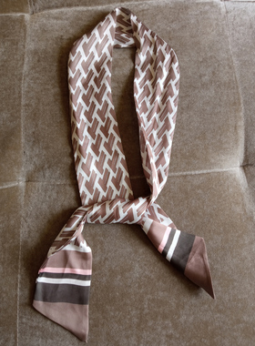 丝巾领巾女韩版学生百搭小长条裤带绑发气质发带装饰包包手柄飘带