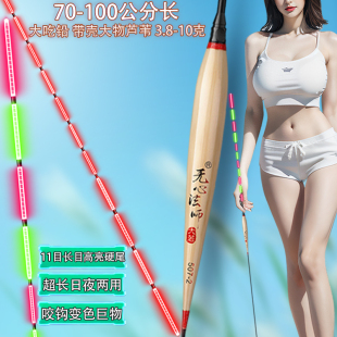 十一目超长远投大物芦苇醒目加粗日夜两用变色硬尾青鱼翘嘴鲢鳙漂
