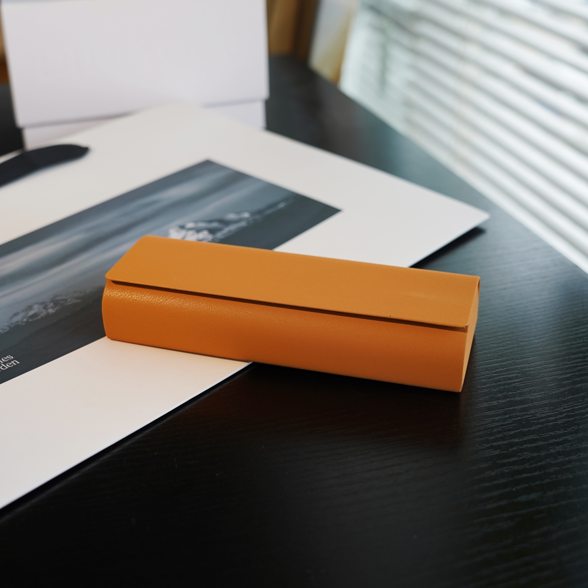 便携女眼镜盒自动闭合