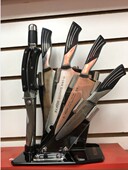 大足艺人菜刀套装 组合家用七件套不锈钢套刀礼盒一帆风顺套装