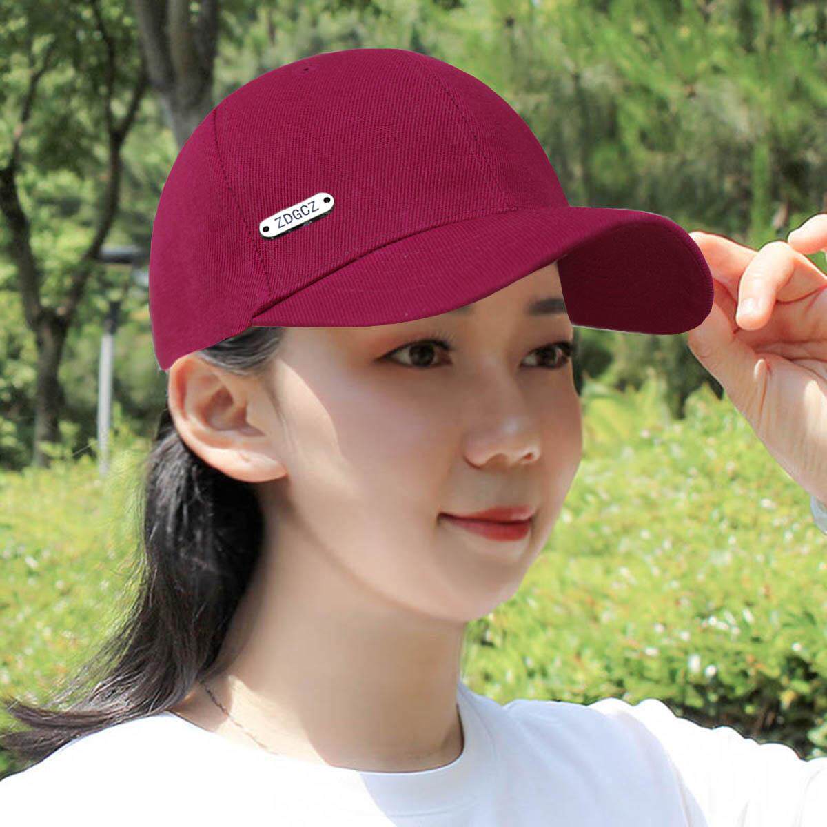帽子女纯色百搭鸭舌帽春秋户外防晒棒球帽男可调节夏季遮阳帽新款图片