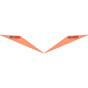 专用于18-24款英菲尼迪QX50美规贴示宽灯贴大灯贴透光膜装饰贴膜