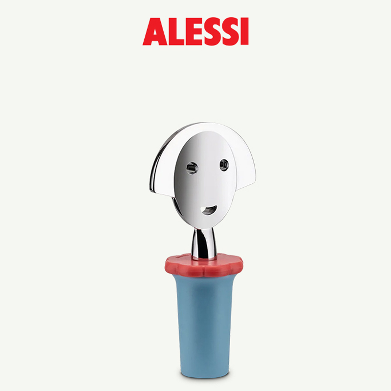 意大利原装ALESSI/安娜红酒瓶塞密封防尘保鲜创意香槟葡萄酒塞