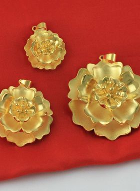 吊坠新潮毛衣链秋季黄铜镀黄金色