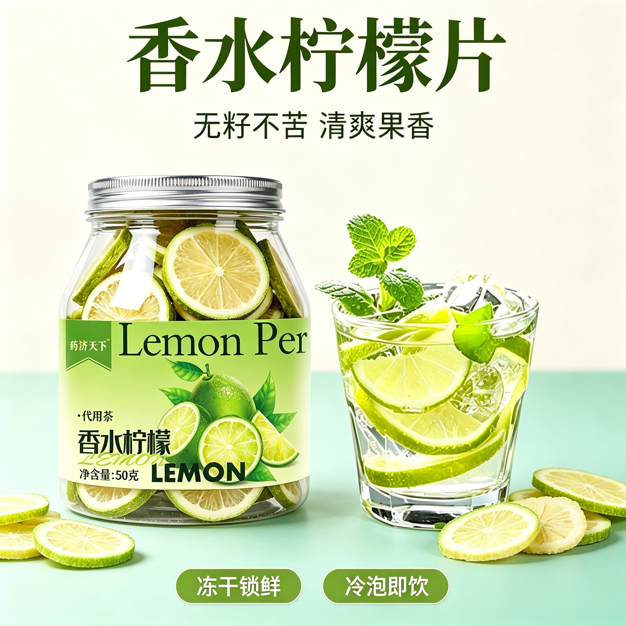 冻干香水柠檬，无籽不苦涩