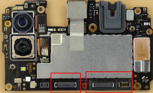 NEX X20 X23显示座 电池触片 尾插主板连接排线扣 开机内联连接器
