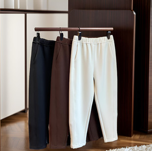 渠道牛货立体剪裁显瘦柔软亲肤内里细腻 女秋冬 羽绒纱哈伦休闲裤